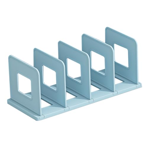 DIKACA 2 Stück Teiliges Desktop Bücherregal Organizer aus Robustem Kunststoff Vielseitiger Buch Magazinhalter Platzsparender Schreibtisch Organizer für Büro und Zuhause Moderner Look von DIKACA