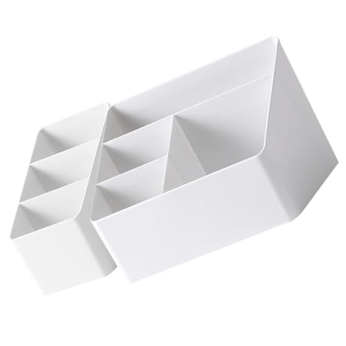 DIKACA 2 Stück Teiliges Desktop Organizer mit Fächern Weißer Multifunktionaler Aufbewahrungsbehälter für Kosmetik Bürobedarf und Schmuck Platzsparend Robust für Zuhause und Büro DIKACA 2 Stück Teiliges Desktop Organizer mit Fächern Weißer Multifunktionaler Aufbewahrungsbehälter für Kosmetik Bürobedarf und Schmuck Platzsparend Robust für Zuhause und Büro von DIKACA