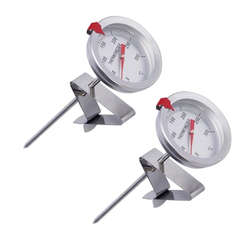 DIKACA 2 Stück Teiliges Edelstahl Lebensmittelthermometer mit Sonde Hochtemperaturbeständig bis Präzise Temperaturmessung für Grill Backofen und Küche Praktisches Küchenthermometer für DIKACA 2 Stück Teiliges Edelstahl Lebensmittelthermometer mit Sonde Hochtemperaturbeständig bis Präzise Temperaturmessung für Grill Backofen und Küche Praktisches Küchenthermometer für von DIKACA