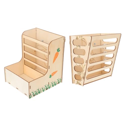 DIKACA 2 Stück Teiliges Kaninchen Futterset mit Festem Heuhalter Verschleißfestes Futtertablett und Schräger Heuraufe Praktisches Kleintier Zubehör für Hasen Meerschweinchen Chinchillas DIKACA 2 Stück Teiliges Kaninchen Futterset mit Festem Heuhalter Verschleißfestes Futtertablett und Schräger Heuraufe Praktisches Kleintier Zubehör für Hasen Meerschweinchen Chinchillas von DIKACA