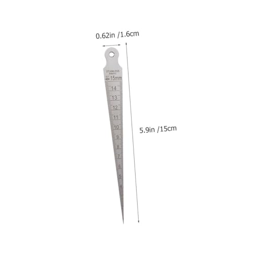 DIKACA 2 Stück Teiliges Schweißprüfmaßstab Edelstahl Fühlerlehre Metrisch Doppelseitig Gravierte Einteilung Robustes Messwerkzeug für Schweißinspektion und Gewindemessung DIKACA 2 Stück Teiliges Schweißprüfmaßstab Edelstahl Fühlerlehre Metrisch Doppelseitig Gravierte Einteilung Robustes Messwerkzeug für Schweißinspektion und Gewindemessung von DIKACA