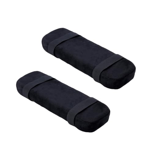 DIKACA 2 Stück Teiliges Weiche Armlehnenpolster für Bürostuhl Elastische Hautfreundliche Armstützenbezüge Passend für Büro Esszimmer Gamingstühle zur Druckentlastung von DIKACA