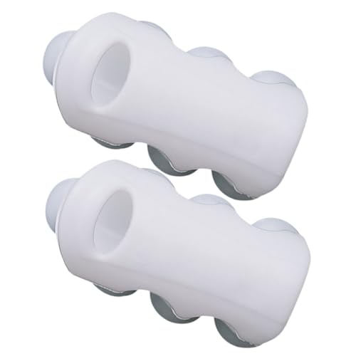 DIKACA 2 Stück Tpr Duschkopfhalterung mit Starkem Saugnapf Abnehmbar und Waschbar Silikonfreier Duschkopfhalter für Glatte Flächen Wie Fliesen und Einfache Wandmontage ohne Bohren von DIKACA