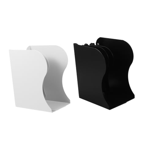 DIKACA 2 Stück Verstellbare Ausziehbare Metall-buchstützen Robuster Rutschfester Bücherhalter für Schreibtisch und Regal Minimalistisches Stabiles Tisch-bücherregal für Büro Zuhause von DIKACA