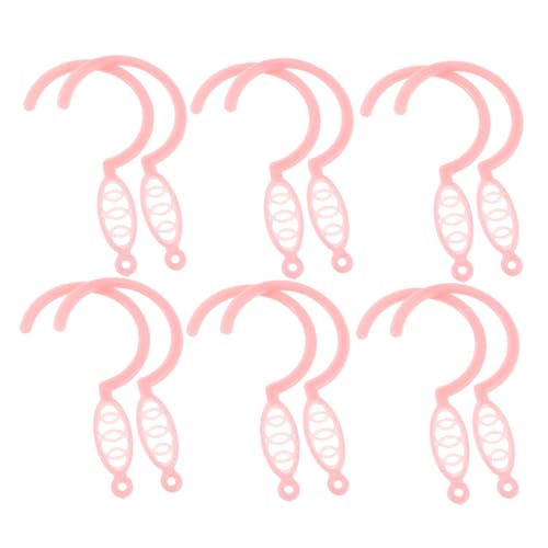 DIKACA 20 Stück Moskitonetzhaken Moskitonetz Für Bettvorhangschienenhaken Moskitonetzhaken Kinderbettnetzrahmenclips Netzbefestigungsclip Netzhakenaufsätze Kinderbettnetzclip Rosa von DIKACA