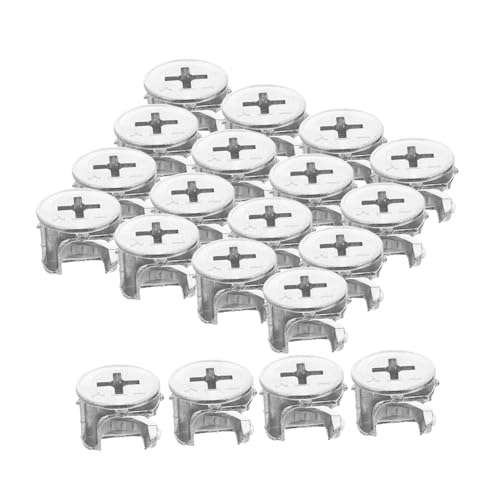 DIKACA 20 Stück Teiliges Exzenter Cam Locks Metall Sichere Verbindungsschlösser für Schränke Kleiderschränke und Bücherregale Einfache Montage Unsichtbare Möbelbeschläge DIKACA 20 Stück Teiliges Exzenter Cam Locks Metall Sichere Verbindungsschlösser für Schränke Kleiderschränke und Bücherregale Einfache Montage Unsichtbare Möbelbeschläge von DIKACA