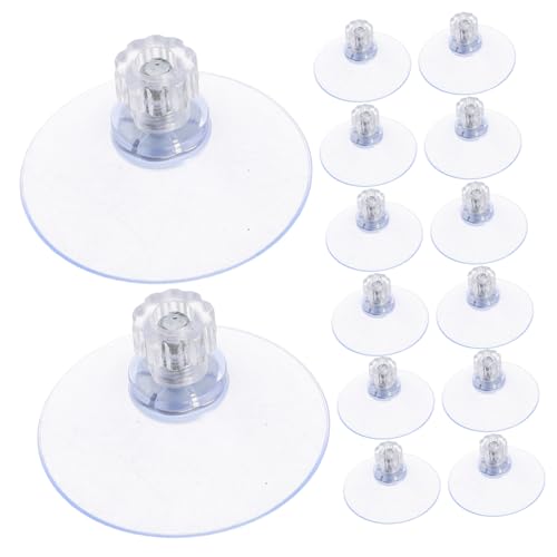 DIKACA 20 Stück Transparente Saugnäpfe mit Schraube Starke Halterung für Fenster Glas Bad Auto und Tisch Einfache Montage Kratzfreie Entfernung Vielseitige Anwendung von DIKACA