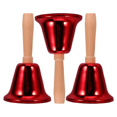 DIKACA 3 Stück Handringglocke Jubelnde Handglocke Musikalischer Klingelgriff Klassenzimmer Schulglocken Bitte Läuten Restaurantglocke Servierklingel Rot Achtung Laute Antwortglocke Holz DIKACA 3 Stück Handringglocke Jubelnde Handglocke Musikalischer Klingelgriff Klassenzimmer Schulglocken Bitte Läuten Restaurantglocke Servierklingel Rot Achtung Laute Antwortglocke Holz von DIKACA
