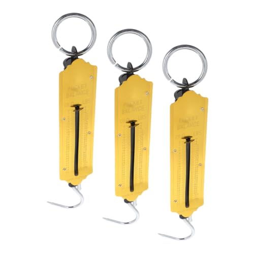 DIKACA 3 Stück Mechanische Hängewaage mit Haken Robuste Tragbare in Leuchtendem Gelb Kompakt und Präzise für Angeln Gepäck Haushalt und Outdoor-anwendungen DIKACA 3 Stück Mechanische Hängewaage mit Haken Robuste Tragbare in Leuchtendem Gelb Kompakt und Präzise für Angeln Gepäck Haushalt und Outdoor-anwendungen von DIKACA