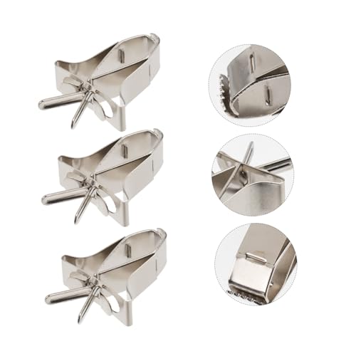 DIKACA 3 Stück Teiliges Langlebiger Vogel futterhalter aus Kupfer mit Rückenklemme Installieren Geeignet für Papageien und Kleine Vögel Futterzubehör für Käfige von DIKACA