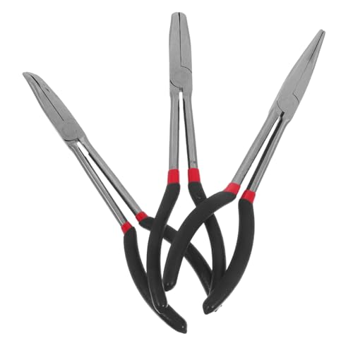 DIKACA 3 Stück Teiliges Präzisions-spitzzangen-set mit Isolierten Griffen Gebogene Langnase in Winkeln Langlebige Stahlzangen für Elektronik Schmuckherstellung und Präzise Reparaturen DIKACA 3 Stück Teiliges Präzisions-spitzzangen-set mit Isolierten Griffen Gebogene Langnase in Winkeln Langlebige Stahlzangen für Elektronik Schmuckherstellung und Präzise Reparaturen von DIKACA