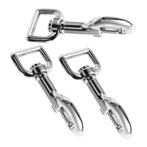 DIKACA 3 Stücke Teiliges Drehbarer Karabinerhaken aus Robustem Zinklegierungs-Metall Wetterfest Vielseitig Kompatibel mit Kleinen bis Großen Hundeleinen Sicherer Verschluss für DIKACA 3 Stücke Teiliges Drehbarer Karabinerhaken aus Robustem Zinklegierungs-Metall Wetterfest Vielseitig Kompatibel mit Kleinen bis Großen Hundeleinen Sicherer Verschluss für von DIKACA