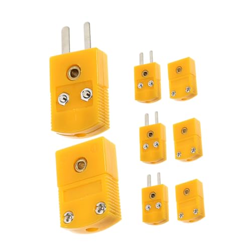 DIKACA 4 Sätze K Thermoelement Miniaturisierte Männliche und Weibliche Thermocouple Adapter Hohe Temperaturbeständigkeit Stabile Signalübertragung Vielseitig Kompatibel für von DIKACA