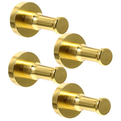 DIKACA 4 Sätze Wandhaken aus Space Aluminium Schwere Wandmontage Garderobenhaken für Bad und Flur Goldfarbene Handtuch und Mantelhaken Rostfrei und Robust Einfache Installation DIKACA 4 Sätze Wandhaken aus Space Aluminium Schwere Wandmontage Garderobenhaken für Bad und Flur Goldfarbene Handtuch und Mantelhaken Rostfrei und Robust Einfache Installation von DIKACA