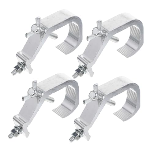 DIKACA 4 Stück Aluminiumlegierung Bühnenlicht C klemme Verstellbare Traversen Klammern mit Tragkraft Korrosionsbeständige Par Light Truss Haken für Dj Theater Bar und Disco Beleuchtung von DIKACA