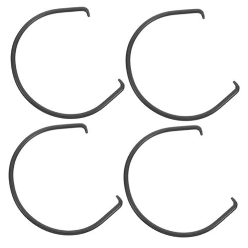 DIKACA 4 Stück Ersatzgriff für Teekannen Mattschwarzer Keramikgriff für Teesets Einfacher Einbau Rutschfestes Design für Sicheres und Komfortables Teebrau von DIKACA