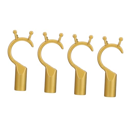 DIKACA 4 Stück Kleiderstangenhalter aus Robustem Material Rostfrei Leichter Kleiderstangenverbinder für Gardinenstangen und Kleiderbügel Praktisches Aufhängwerkzeug zur Unterstützung von von DIKACA