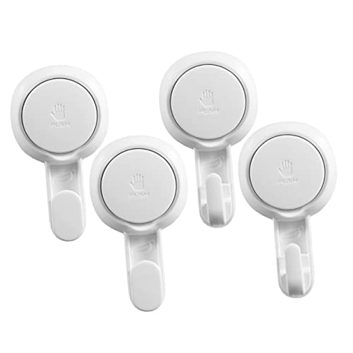 DIKACA 4 Stück Saugknopf Haken für Dusche und Wand Starke Temperaturbeständige Saugnäpfe für Glatte Oberflächen Installieren ohne Bohren für Handtücher und DIKACA 4 Stück Saugknopf Haken für Dusche und Wand Starke Temperaturbeständige Saugnäpfe für Glatte Oberflächen Installieren ohne Bohren für Handtücher und von DIKACA