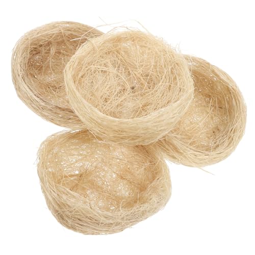 DIKACA 4 Stück Teiliges Künstliche Vogelnester aus Kokosfasern Handgefertigte Dicke Natürliche Vogelhäuschen für Gartendekoration und Vogelkäfigzubehör Geeignet für Wellensittiche und DIKACA 4 Stück Teiliges Künstliche Vogelnester aus Kokosfasern Handgefertigte Dicke Natürliche Vogelhäuschen für Gartendekoration und Vogelkäfigzubehör Geeignet für Wellensittiche und von DIKACA