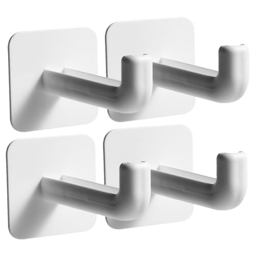 DIKACA 4 Stück Teiliges Selbstklebendes Aufhänger für Kleidung Multifunktionaler Wandhaken Organizer Platzsparender Kleiderhalter in Weiß ohne Bohren für Schrank Balkon und Waschmaschine DIKACA 4 Stück Teiliges Selbstklebendes Aufhänger für Kleidung Multifunktionaler Wandhaken Organizer Platzsparender Kleiderhalter in Weiß ohne Bohren für Schrank Balkon und Waschmaschine von DIKACA