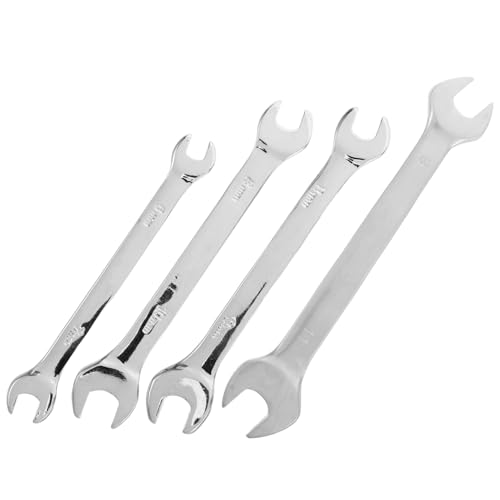 DIKACA 4 Teiliger Doppelmaulschlüssel Doppelmaulschlüssel Anschlagschlüssel Maulschlüssel Schlagschlüssel Schraubenschlüssel Autoreparaturschlüssel Mini Maulschlüssel Vanadium von DIKACA