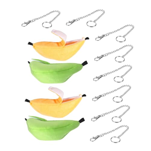 DIKACA 4 Teiliges Hamster Bananenform aus Weichem Baumwollvlies Multifunktionales Haustierbett zum Schlafen für Kleine Haustiere mit Platzsparendem Design DIKACA 4 Teiliges Hamster Bananenform aus Weichem Baumwollvlies Multifunktionales Haustierbett zum Schlafen für Kleine Haustiere mit Platzsparendem Design von DIKACA
