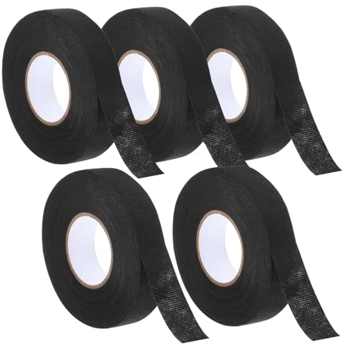 DIKACA 5 Rollen Teiliges Kabelbaum Gewebeband Hochtemperaturbeständig Selbstklebendes Auto Kabel Isolierband Geräuschdämpfend und Verschleißfest für Motor und Elektrische Bündelung DIKACA 5 Rollen Teiliges Kabelbaum Gewebeband Hochtemperaturbeständig Selbstklebendes Auto Kabel Isolierband Geräuschdämpfend und Verschleißfest für Motor und Elektrische Bündelung von DIKACA