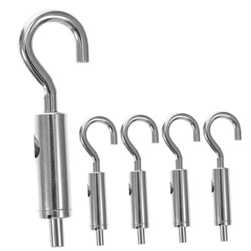 DIKACA 5 Stück Teiliges Eye Turnbuckle Stahlseil Zubehör Verstellbare Drahtseilspanner für Zelt und Sonnenschutz Windfestes Robustes Haken Hoher Zugkraft für Sichere Befestigung DIKACA 5 Stück Teiliges Eye Turnbuckle Stahlseil Zubehör Verstellbare Drahtseilspanner für Zelt und Sonnenschutz Windfestes Robustes Haken Hoher Zugkraft für Sichere Befestigung von DIKACA
