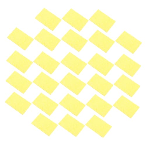 DIKACA 50 Stück Lötschwämme Hochtemperaturbeständig Reinigungsschwamm für Lötkolbenspitzen Soldering Iron Sponge Schweißpad Zubehör Professionelle Reinigung und Schutz der Lötspitzen von DIKACA