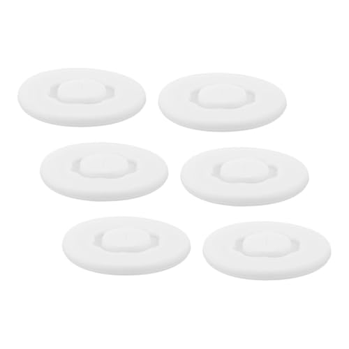 DIKACA 6 Stück Flexible Becherdeckel Transparent mit Trinkloch Wiederverwendbare Staubdichte Auslaufsichere Deckel für Tassen und Trinkgläser Reisegeeignet von DIKACA