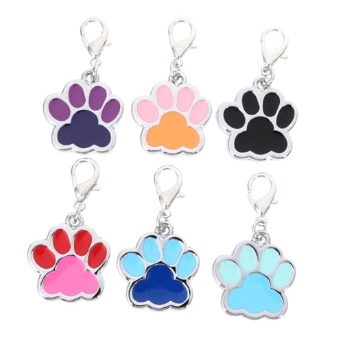 DIKACA 6 Stück Hundemarken aus Langlebiger Zinklegierung mit Zweifarbiger Prägung und Schutzlack Praktische Haustier identifikationsanhänger für Katzen und Hunde Stilvolle Charm tags für DIKACA 6 Stück Hundemarken aus Langlebiger Zinklegierung mit Zweifarbiger Prägung und Schutzlack Praktische Haustier identifikationsanhänger für Katzen und Hunde Stilvolle Charm tags für von DIKACA