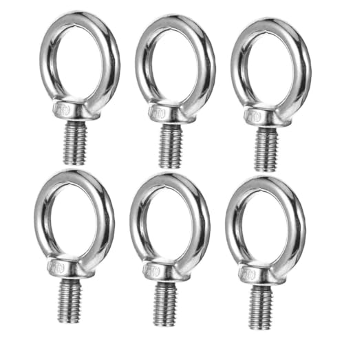 DIKACA 6 Stück Teiliges Ringschrauben aus Edelstahl Rostfreie Augbolzen mit Außengewinde Robuste Ösenschrauben für Befestigungszwecke im Haus Gartenbereich DIKACA 6 Stück Teiliges Ringschrauben aus Edelstahl Rostfreie Augbolzen mit Außengewinde Robuste Ösenschrauben für Befestigungszwecke im Haus Gartenbereich von DIKACA