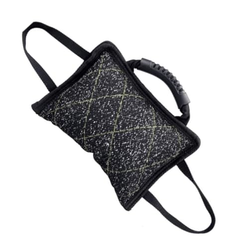 DIKACA Beißkissen Hund aus Langlebigem Jute mit Rutschfesten Griffen Gepolstert Interaktives Zerrspielzeug für Welpen und Hunde für Beißtraining Ring Sport und Outdoor Spiel DIKACA Beißkissen Hund aus Langlebigem Jute mit Rutschfesten Griffen Gepolstert Interaktives Zerrspielzeug für Welpen und Hunde für Beißtraining Ring Sport und Outdoor Spiel von DIKACA