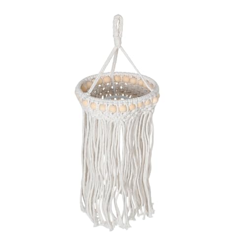 DIKACA Boho Handgewebter Makramee Lampenschirm Handgefertigter Baumwoll Seil Hängelampe Dekorative Deckenleuchte für Wohnzimmer Einfache Montage Einzigartiges Design DIKACA Boho Handgewebter Makramee Lampenschirm Handgefertigter Baumwoll Seil Hängelampe Dekorative Deckenleuchte für Wohnzimmer Einfache Montage Einzigartiges Design von DIKACA