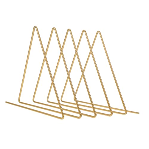 DIKACA Bücherhalter Dreieckiger Desktop Organizer Multifunktional Buchständer für Büro und Zuhause Platzsparendes Regal für Bücher Magazine und Stilvoller Schreibtisch von DIKACA