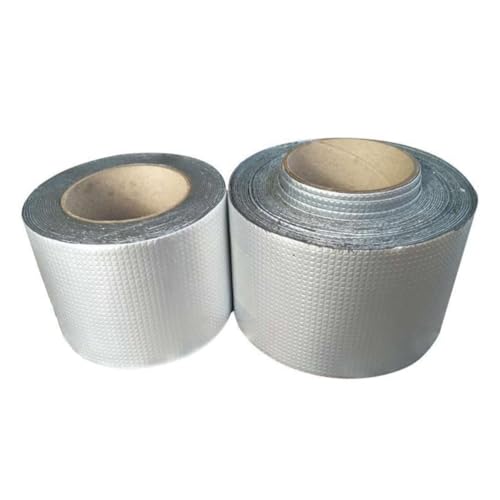 DIKACA Butyl Rubber Reparaturband Aluminiumfolie Stark Klebend Flexibel für Rohr Dach Fensterbank Reparatur im Haushalt von DIKACA