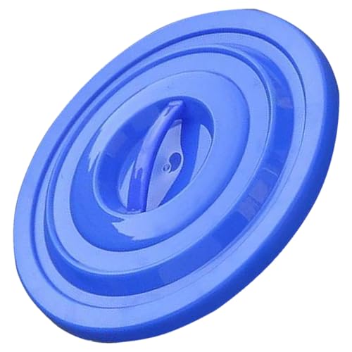 DIKACA Deckel Ersatz Kunststoff Abdeckung Robust Passend für Große Abfallbehälter Outdoor Abfalleimer Zubehör Langlebiger Mülleimer Schutzdeckel Blau von DIKACA