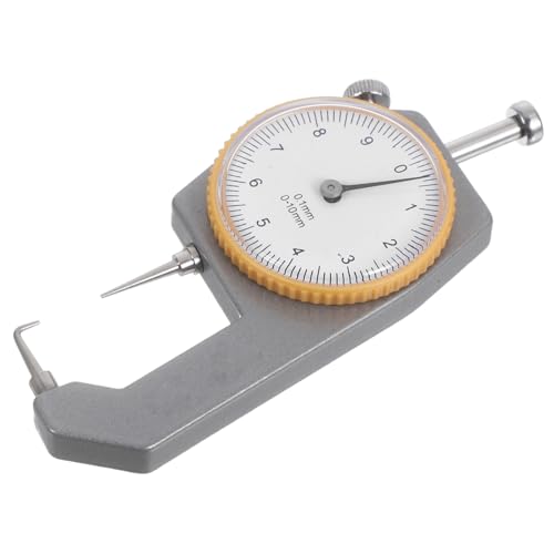 DIKACA Dickenmessgerät Außenmikrometer Dickenmessgerät Tester Dickenskala Hand Metallmessgerät Dickenwerkzeug Dickenprüfgerät Eisen Legierung Weiß von DIKACA
