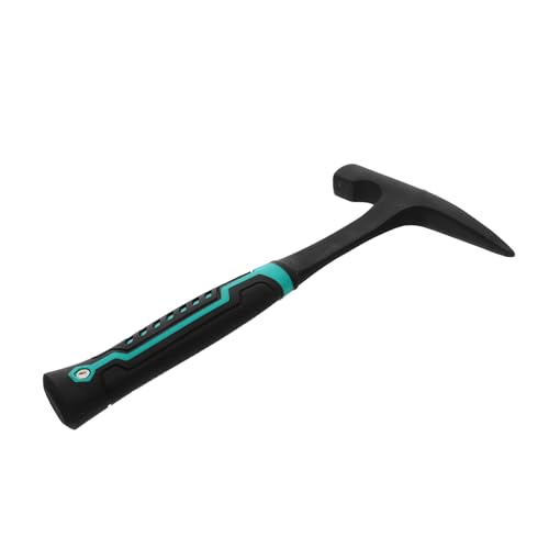 DIKACA Doppelkopf Geologiehammer mit Spitzem und Flachem Kopf Ergonomischer Griff aus Robustem Kohlenstoffstahl Präziser Einschlag für Geologische Erkundung und Gesteinsproben von DIKACA