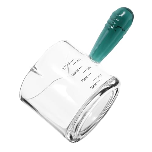 DIKACA Doppelmund Espressotasse Glas Messbecher mit Doppeltem Ausguss Stilvoller Griff für Präzises Abmessen von Kaffee für Zuhause Büro DIKACA Doppelmund Espressotasse Glas Messbecher mit Doppeltem Ausguss Stilvoller Griff für Präzises Abmessen von Kaffee für Zuhause Büro von DIKACA