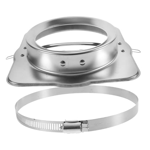 DIKACA Edelstahl Rückschlagventil für Dunstabzugshaube mit Automatischem Schließmechanismus Hitzebeständigem Brandschutz und Geräuschlosem Rauchverschluss für Küchenlüftung und von DIKACA