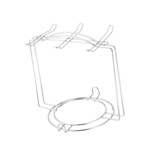 DIKACA Edelstahl Tassenhalter und Teller Organizer für Teller Platzsparender Küchen und Schrankorganizer Multifunktionaler Becherhalter Geeignet für Küchen Büro und Esszimmer von DIKACA
