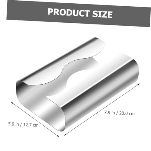 DIKACA Edelstahl Tissue Box Papierhandtuchhalter Aufbewahrung Klopapierhalter Modern für Bad Wohnzimmer Schreibtisch Multifunktionale Toilettenpapierbox Silber von DIKACA