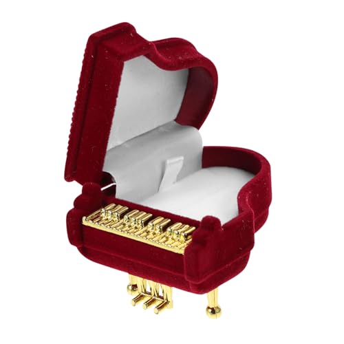 DIKACA Elegante Schmuckbox in Piano form mit Samtigem Finish Dekorative Aufbewahrung für Ringe Halsketten und Ohrringe Vielseitige Ring Schmuckschatulle für Damen als Hochzeits DIKACA Elegante Schmuckbox in Piano form mit Samtigem Finish Dekorative Aufbewahrung für Ringe Halsketten und Ohrringe Vielseitige Ring Schmuckschatulle für Damen als Hochzeits von DIKACA