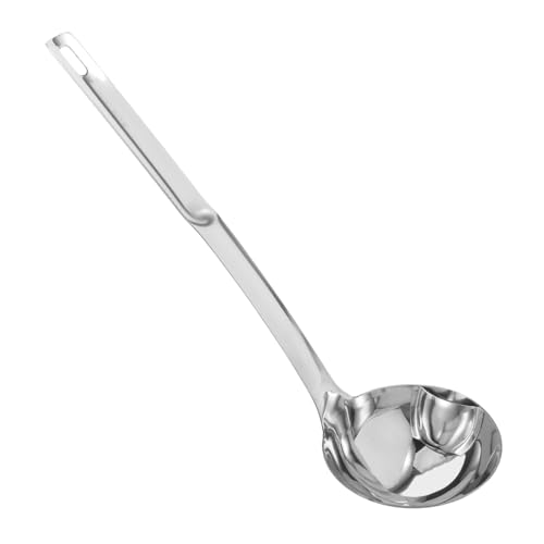 DIKACA Fettabscheider Löffel Ergonomische Suppenkelle mit Rutschfestem Griff zum Filtern von Öl Suppen und Eintöpfen Einfach zu Reinigen und Robust für Küche von DIKACA