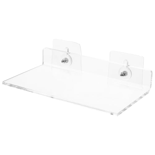 DIKACA Förmiges Transparentes Acryl wandregal Bad Küchen wandablage Robustes Kratzfestes Aufbewahrungsregal für Schlafzimmer Badezimmer Vielseitig Montierbar von DIKACA