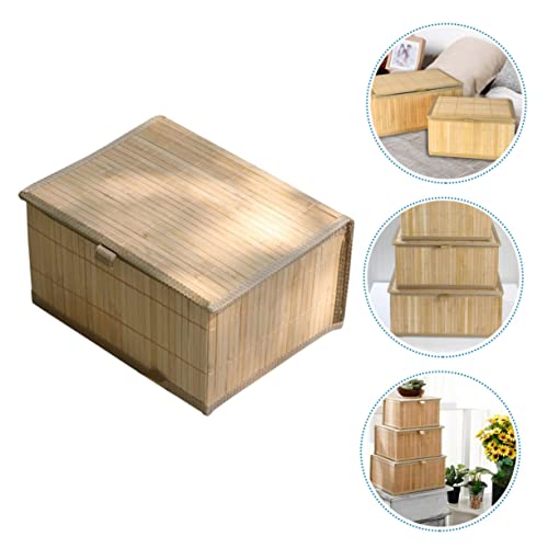 DIKACA Geflochtener Aufbewahrungskorb mit Deckel Rechteckig Kleine Langlebig und Glatt Vielseitiger Makeup Organizer und Haushaltsbox für Ordnung Zuhause DIKACA Geflochtener Aufbewahrungskorb mit Deckel Rechteckig Kleine Langlebig und Glatt Vielseitiger Makeup Organizer und Haushaltsbox für Ordnung Zuhause von DIKACA