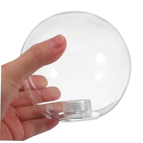 DIKACA Glas Lampenschirm Rund Klarer Kugel lampenschirm Gewinde Deckenleuchte Ersatz Für Badezimmer Licht Abdeckung Homedeko DIKACA Glas Lampenschirm Rund Klarer Kugel lampenschirm Gewinde Deckenleuchte Ersatz Für Badezimmer Licht Abdeckung Homedeko von DIKACA