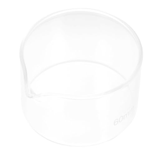 DIKACA Glas kristallisierschale mit Ausguss Borosilikatglas Labor Abdampfschale Hitzebeständig Flachboden Wiederverwendbar für Kristallisation und Sauberes Ausgießen von DIKACA