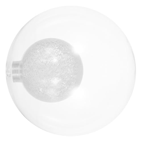DIKACA Glaskuppel Lampenschirm Ersatz Leuchte Bohnenform Doppelglas Transparent Für Wohnzimmer Pendelleuchte Stilvolle Glasabdeckung von DIKACA